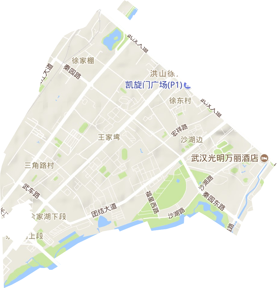 徐家棚街辦事處地形圖