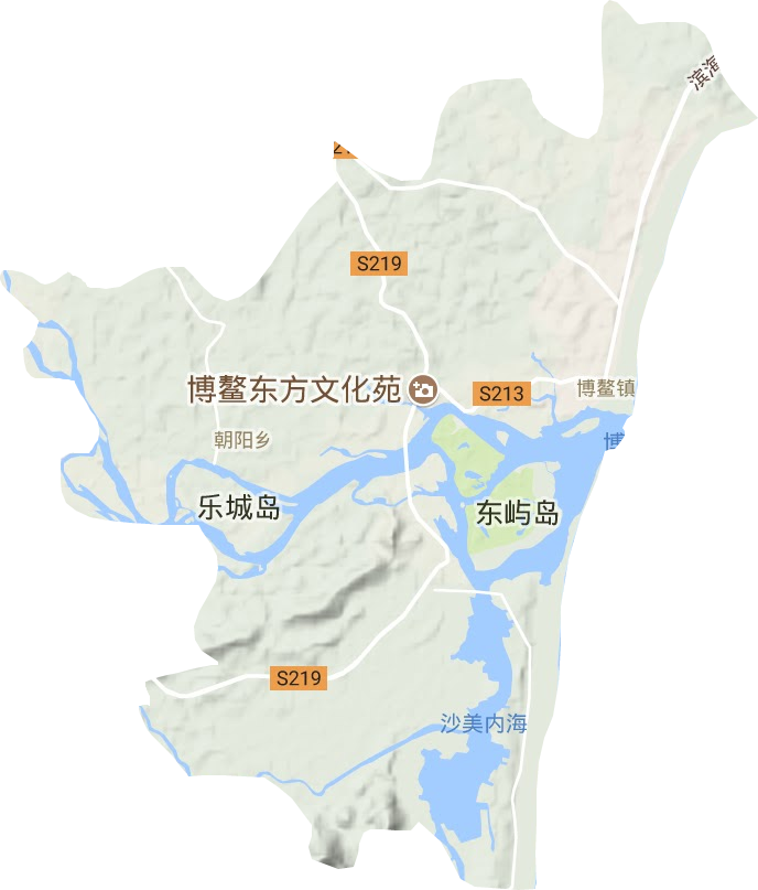 博鰲鎮地形圖