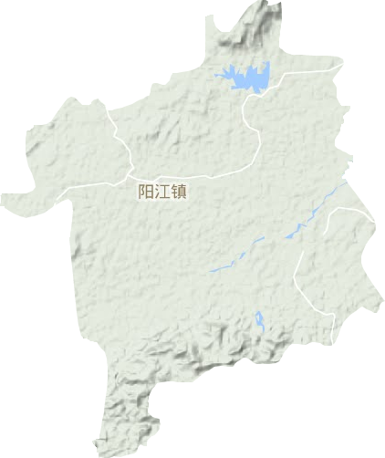 陽江鎮地形圖