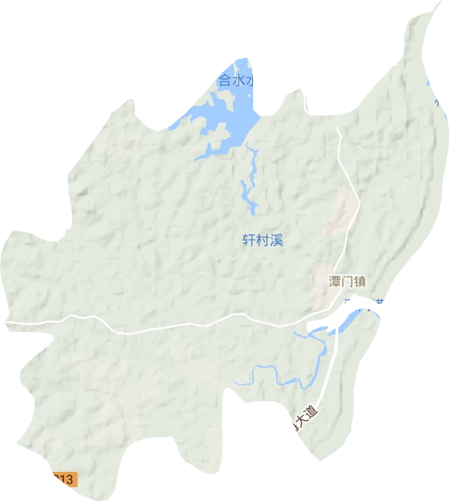 潭門鎮(zhèn)地形圖