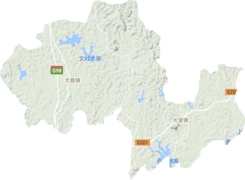 大路鎮(zhèn)地形圖