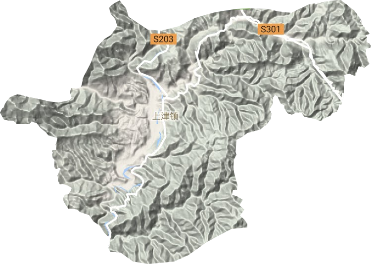 上津鎮地形圖