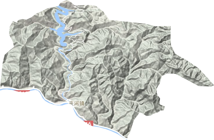 夾河鎮(zhèn)地形圖
