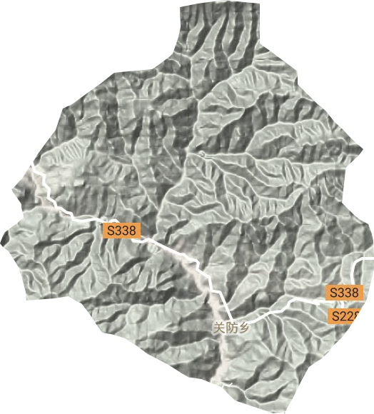 關防鄉地形圖