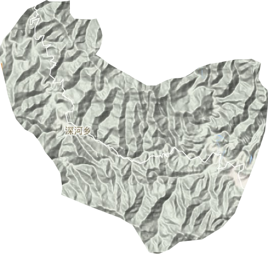 深河鄉地形圖