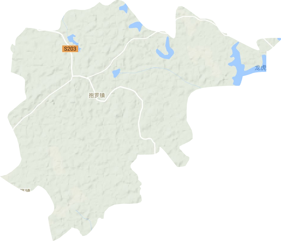 抱羅鎮地形圖