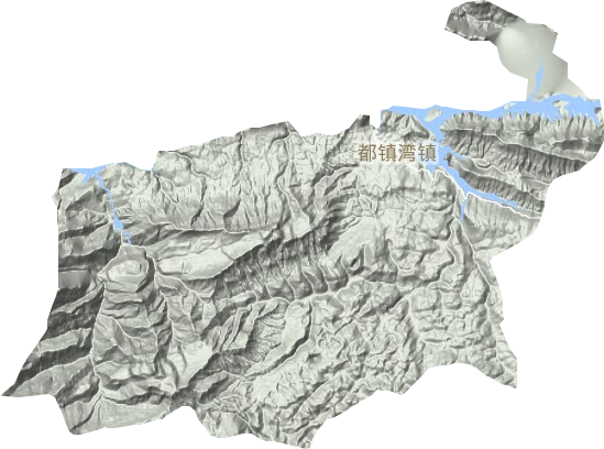都鎮灣鎮地形圖