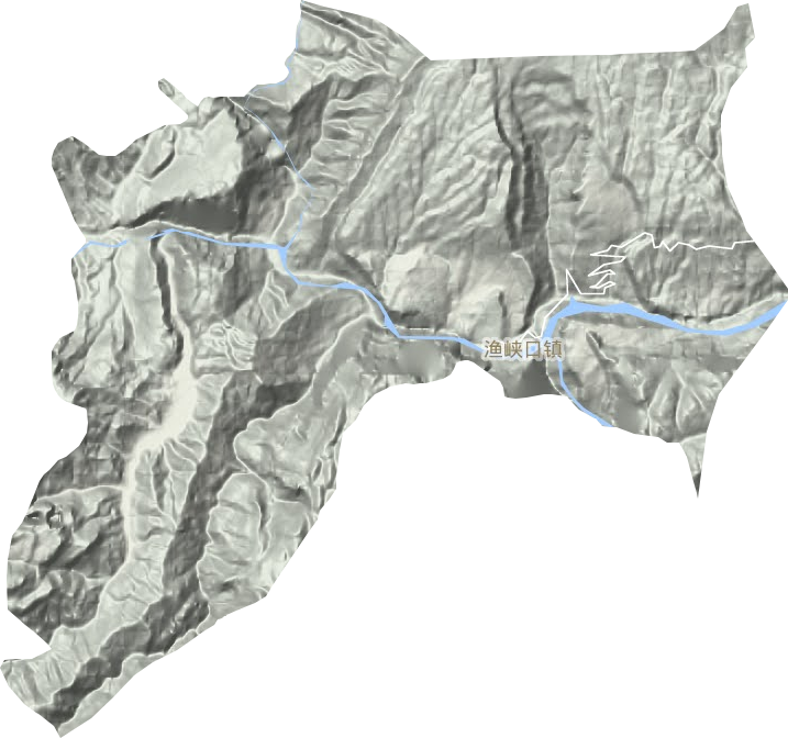 漁峽口鎮(zhèn)地形圖