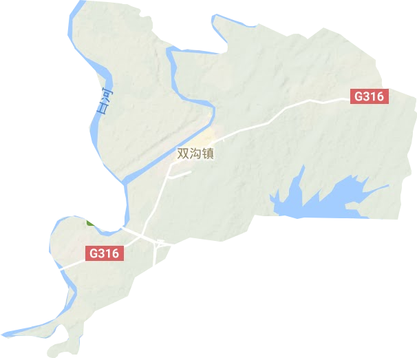 雙溝鎮地形圖