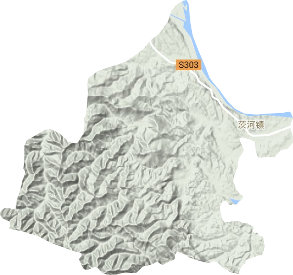 茨河鎮地形圖