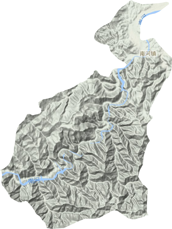 南河鎮地形圖