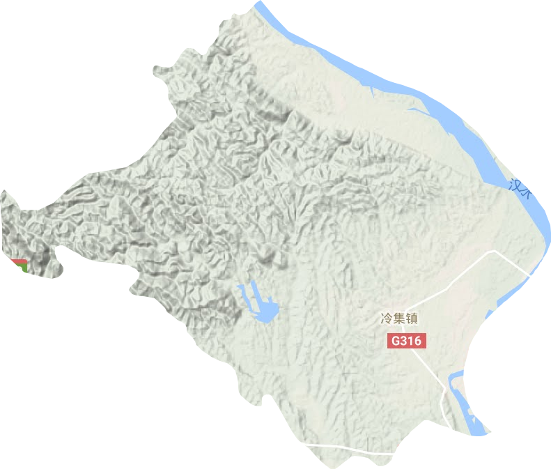 冷集鎮地形圖