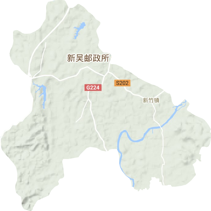 新竹鎮(zhèn)地形圖