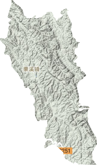 栗溪鎮地形圖