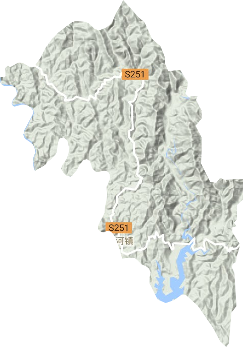 馬河鎮地形圖
