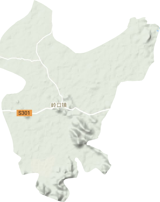 嶺口鎮地形圖