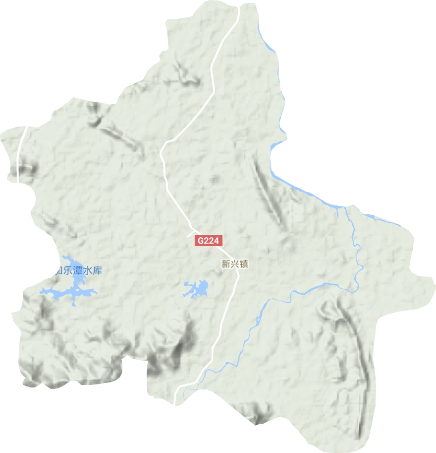 新興鎮(zhèn)地形圖