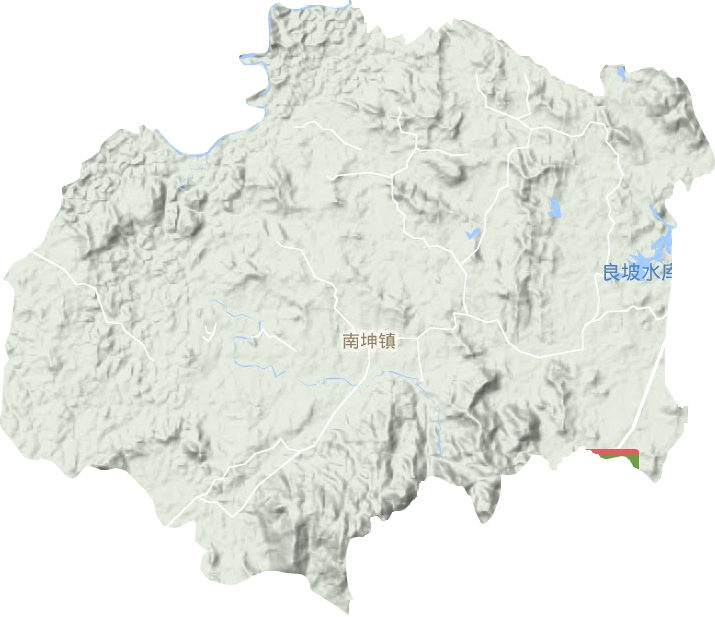 南坤鎮地形圖