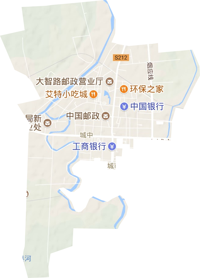 城中街道地形圖
