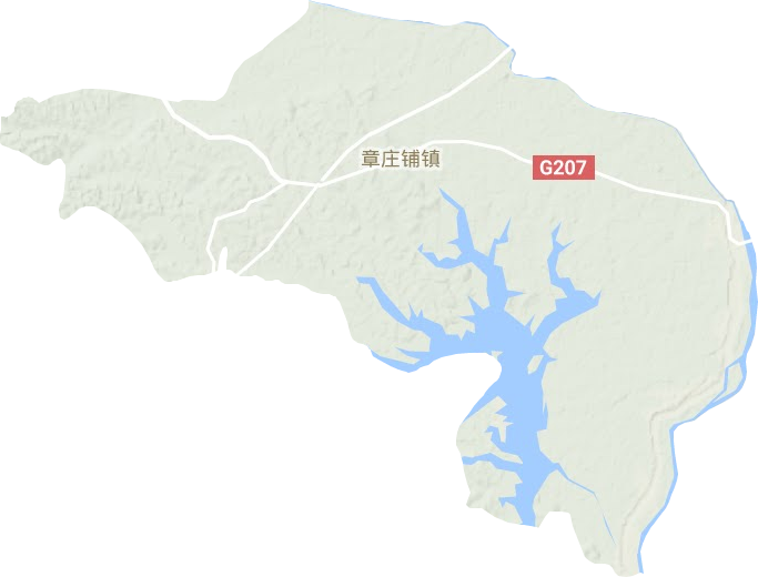 章莊鋪鎮(zhèn)地形圖