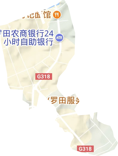 羅田縣經濟開發區地形圖