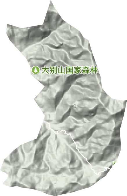 天堂寨林場地形圖
