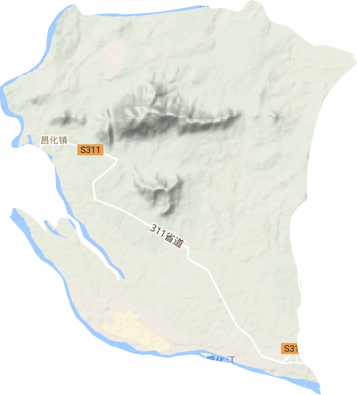 昌城鄉地形圖