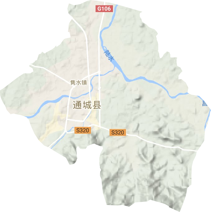雋水鎮地形圖