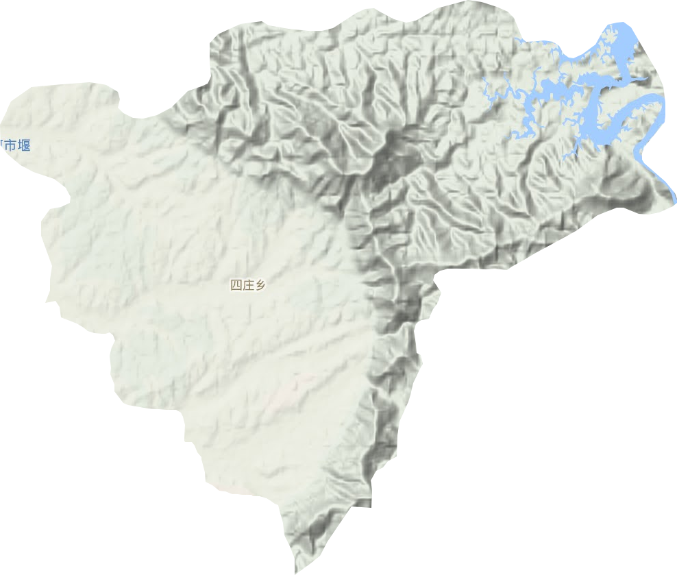 四莊鄉(xiāng)地形圖
