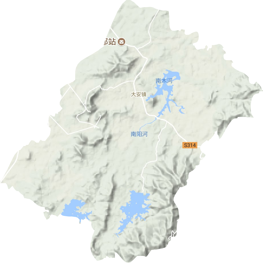 大安鎮地形圖