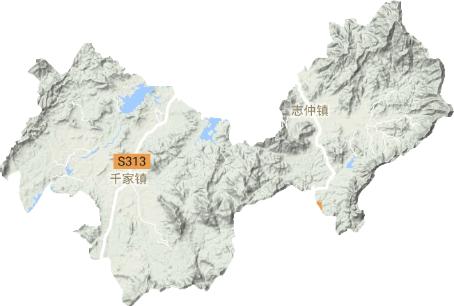 志仲鎮地形圖