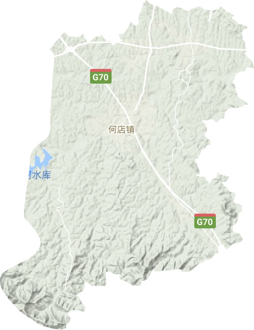何店鎮地形圖