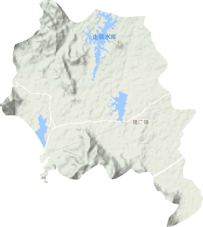隆廣鎮地形圖