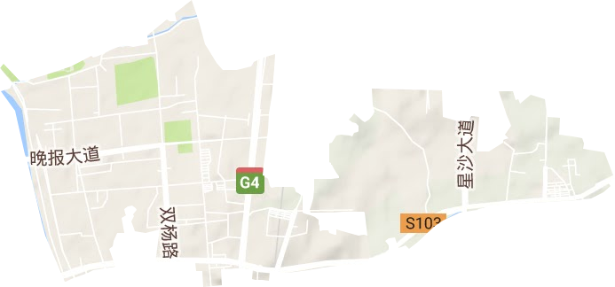 馬坡嶺街道地形圖