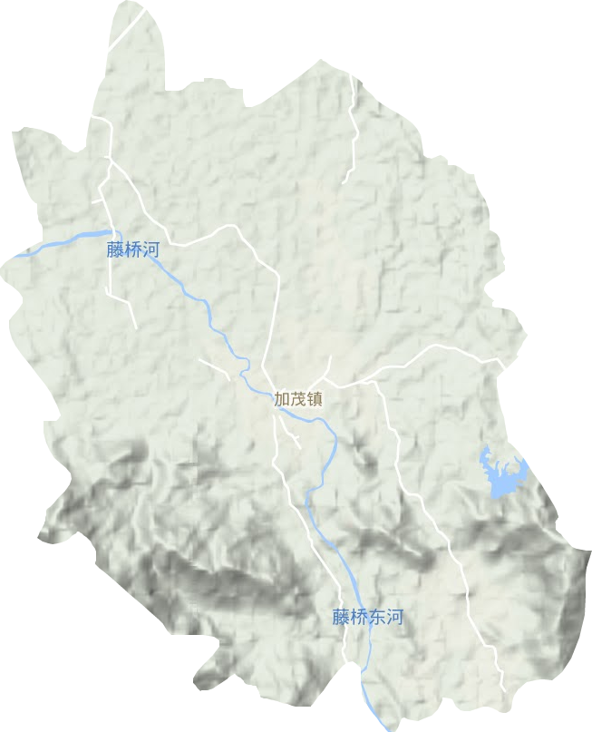 加茂鎮地形圖