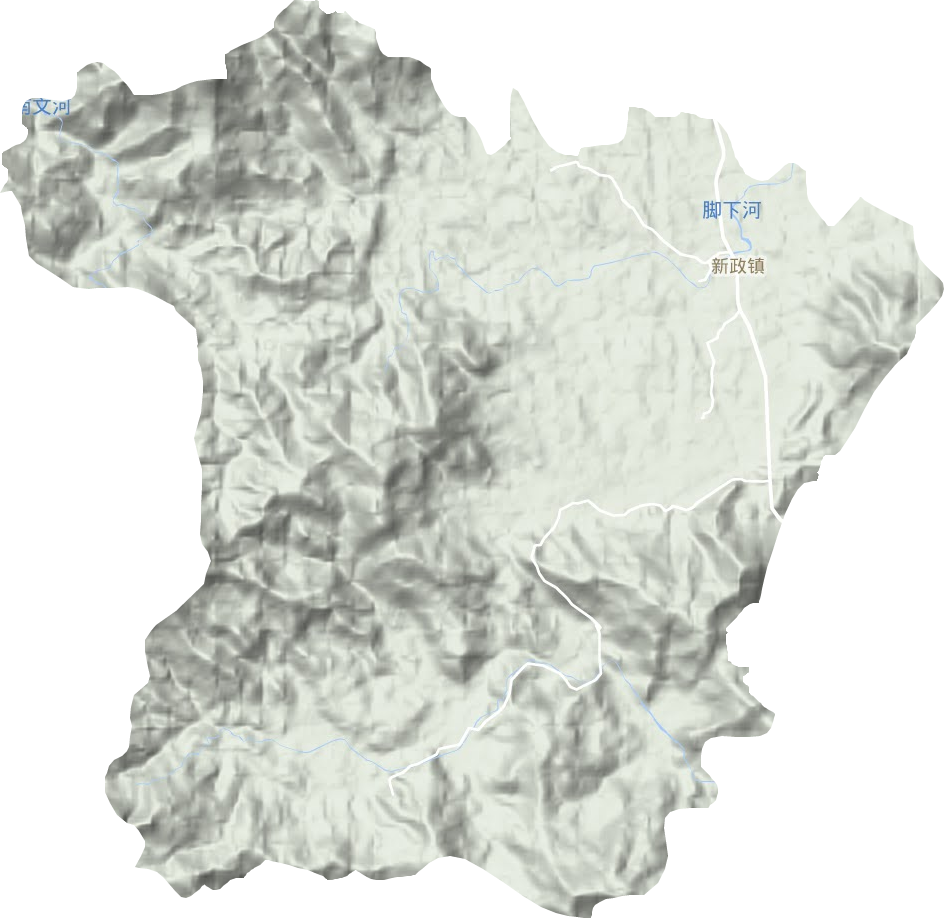 新政鎮(zhèn)地形圖