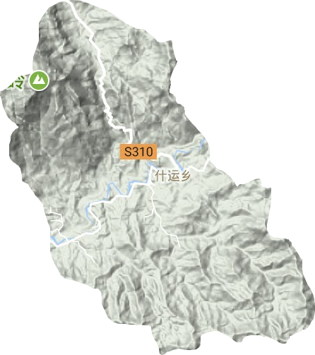 什運鄉地形圖