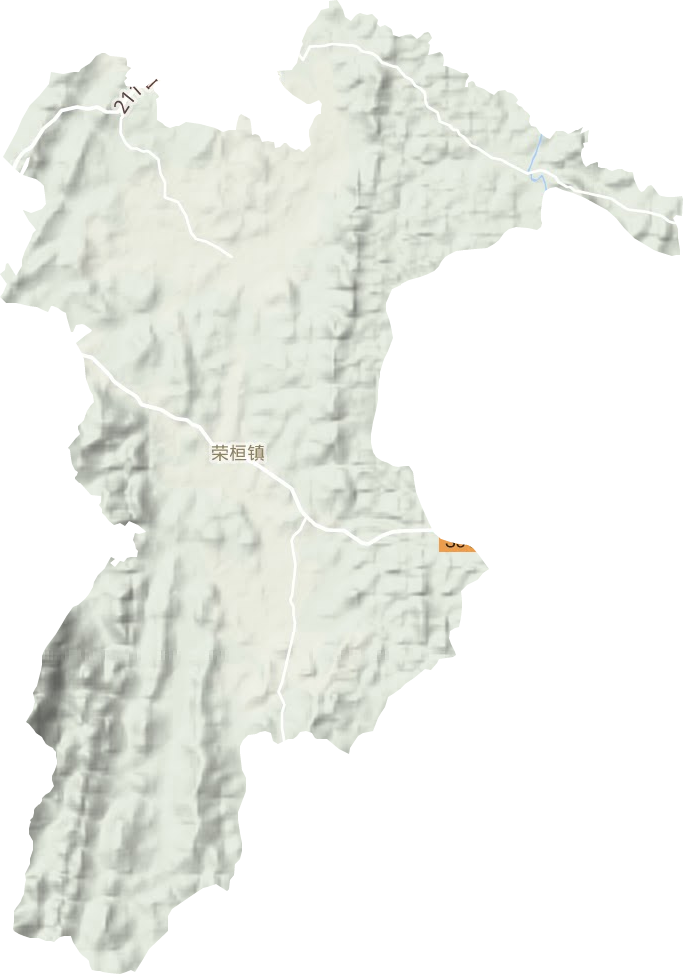 榮恒鎮(zhèn)地形圖