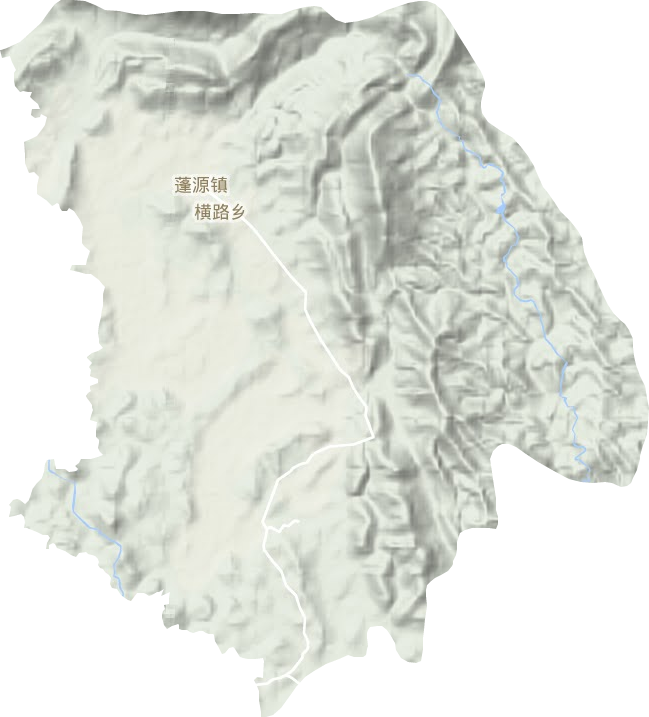 蓬源鎮(zhèn)地形圖