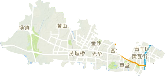 青羊區地形圖