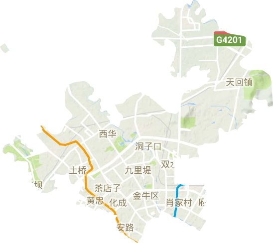 金牛區(qū)地形圖