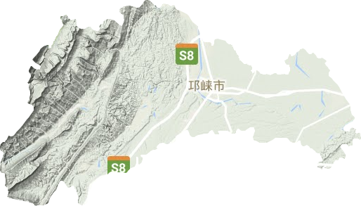 邛崍市地形圖