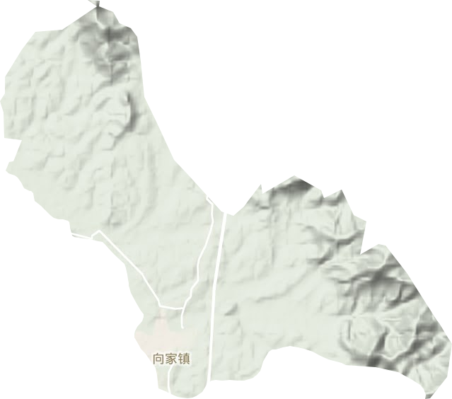 向家鎮地形圖