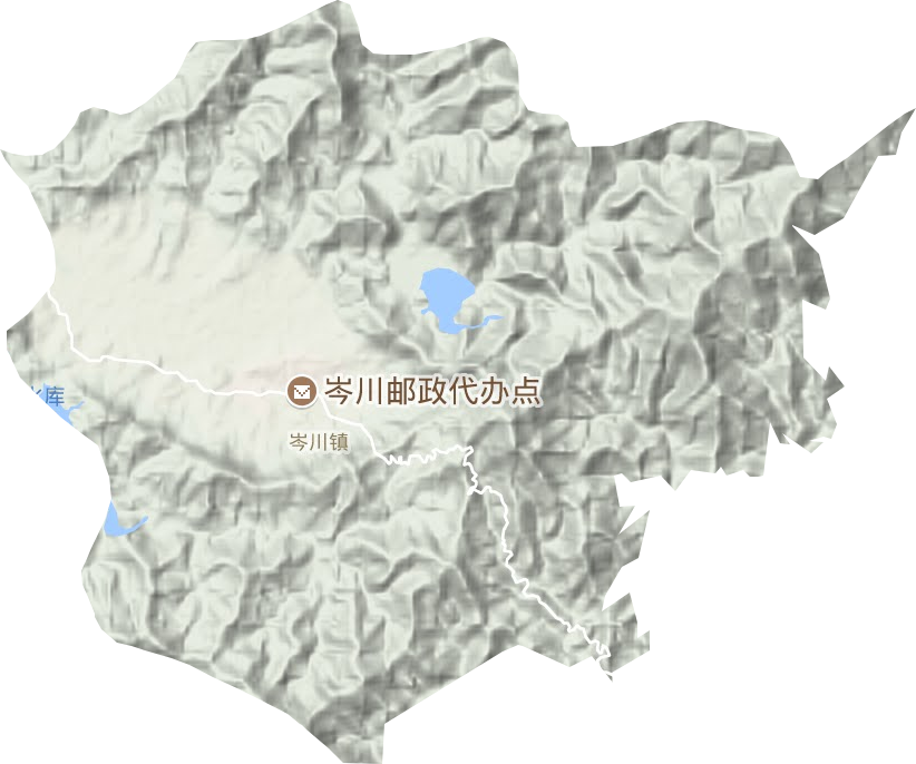 岑川鎮(zhèn)地形圖