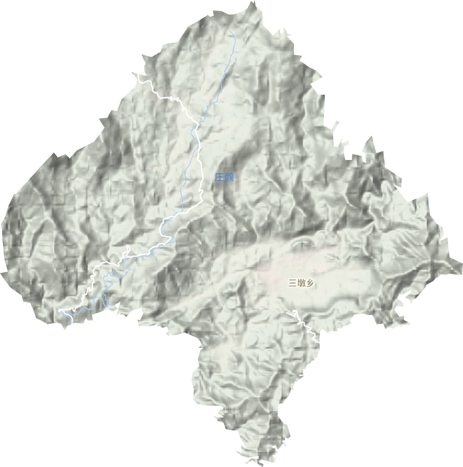 三墩鄉地形圖