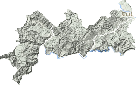 屏山縣地形圖