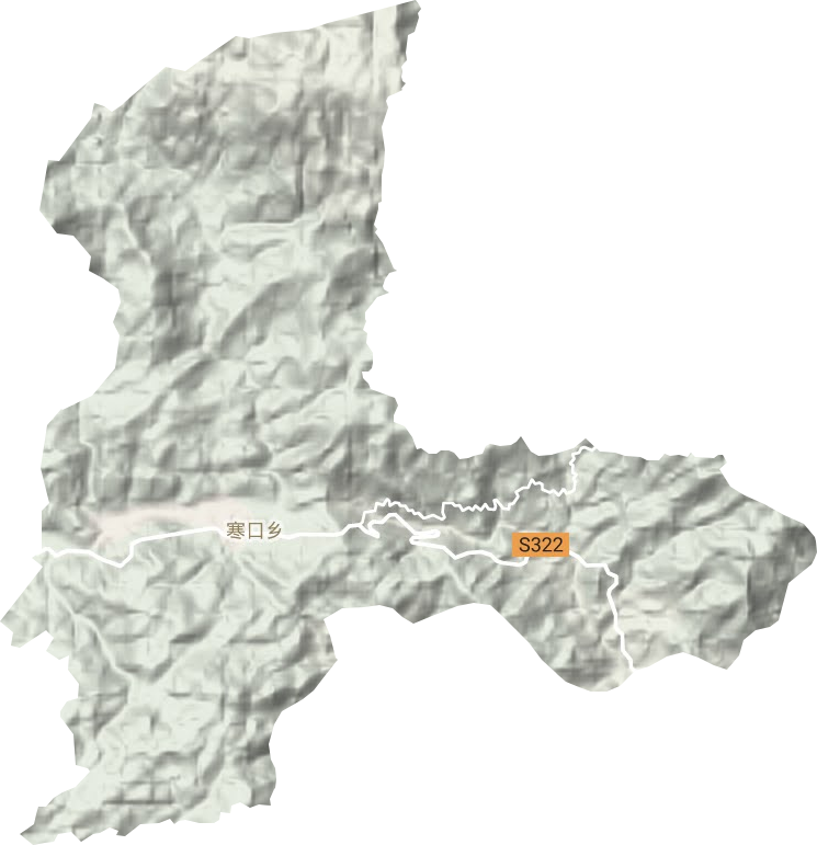 寒口鄉地形圖