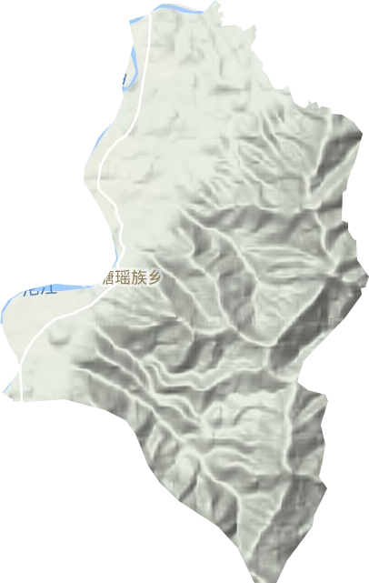 井塘瑤族鄉(xiāng)地形圖