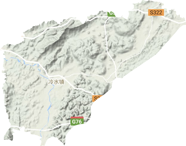 冷水鎮地形圖