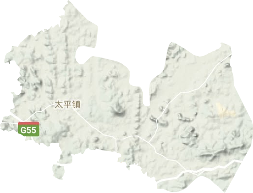 太平鎮(zhèn)地形圖